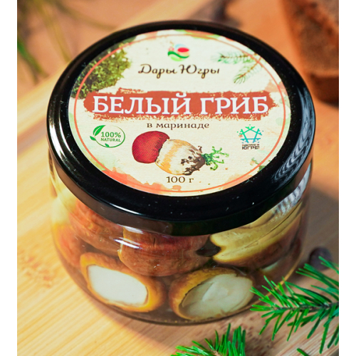 Маринованные белые грибы боровики