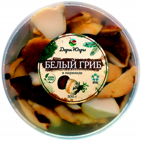 Белый гриб боровик в маринаде ПЭТ