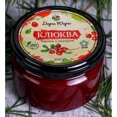 Клюква тертая с сахаром
