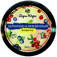 Чернично-клюквенный конфитюр