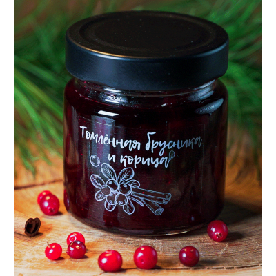 Джем - томленная брусника и корица