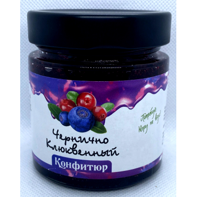Конфитюр из лесной черники и клюквы