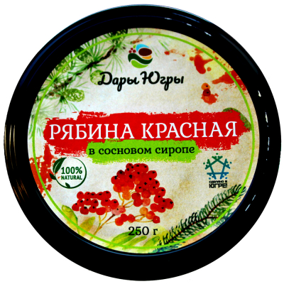 Красная рябина в сосновом сиропе
