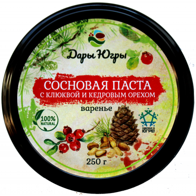 Сосновая паста с клюквой и кедровым орехом