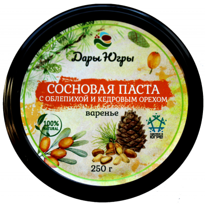 Сосновая паста с облепихой и кедровым орехом